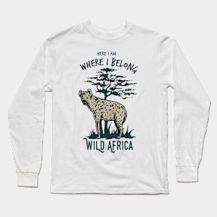 Wild Africa - Hyena Long Sleeve T-Shirt